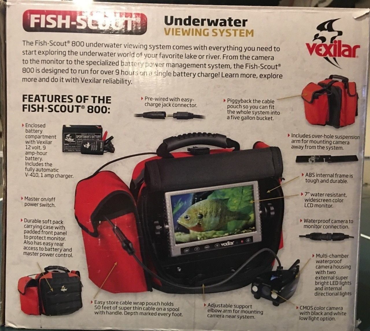 Vexilar Fish Scout 800 underwater camera 